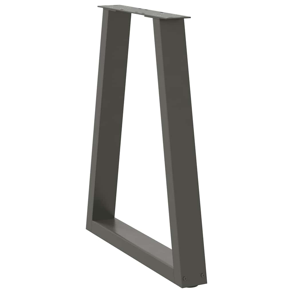Valgomojo stalo kojos, V formos, 2 vnt., antracito spalvos, 60x(72 - 73,3) cm, plienas - Namų Idėja