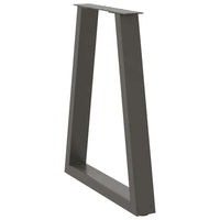 Valgomojo stalo kojos, V formos, 2 vnt., antracito spalvos, 60x(72 - 73,3) cm, plienas - Namų Idėja