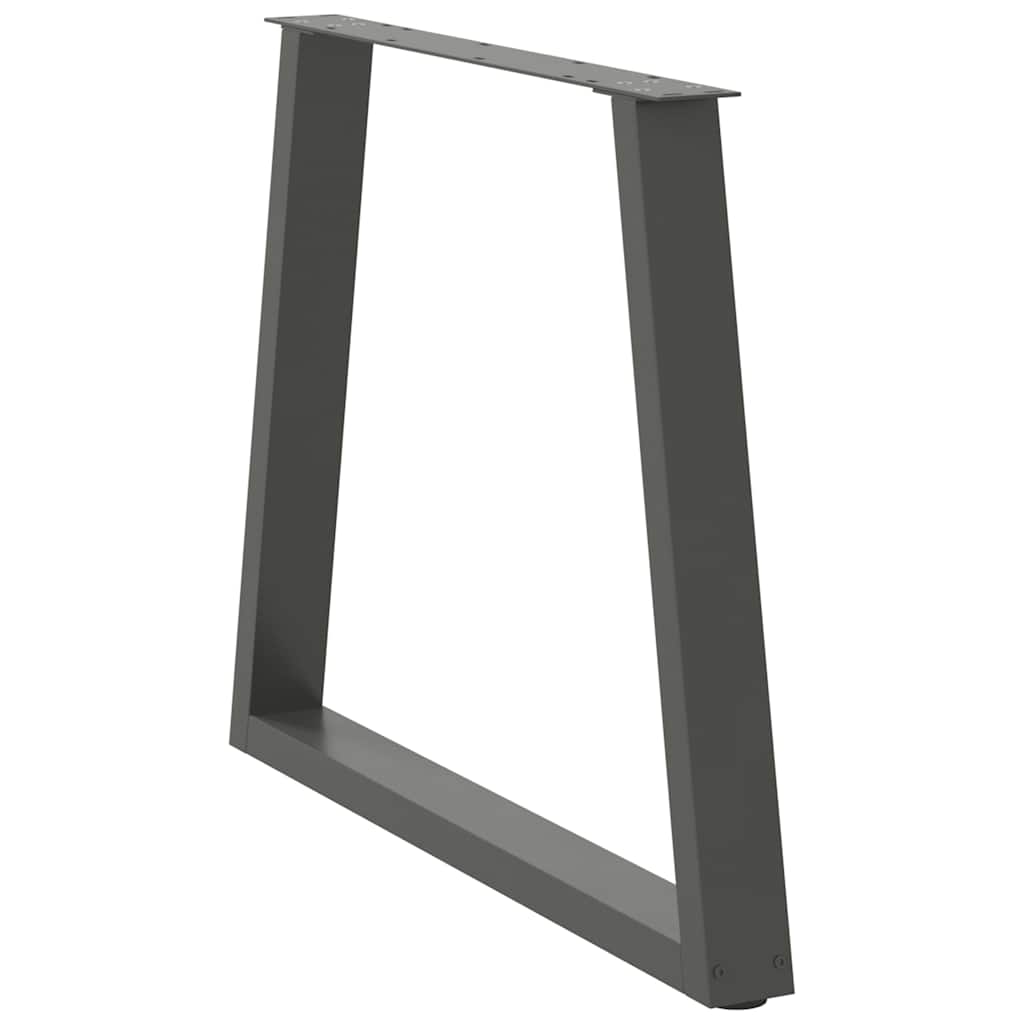 Valgomojo stalo kojos, V formos, 2 vnt., antracito spalvos, 70x(72 - 73,3) cm, plienas - Namų Idėja