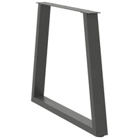 Valgomojo stalo kojos, V formos, 2 vnt., antracito spalvos, 70x(72 - 73,3) cm, plienas - Namų Idėja