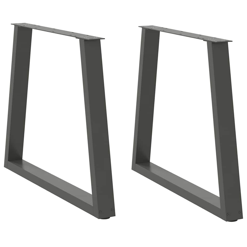 Valgomojo stalo kojos, V formos, 2 vnt., antracito spalvos, 70x(72 - 73,3) cm, plienas - Namų Idėja