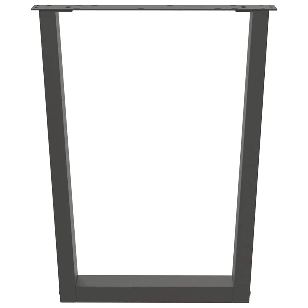 Valgomojo stalo kojos, V formos, 2 vnt., antracito spalvos, 70x(72 - 73,3) cm, plienas - Namų Idėja