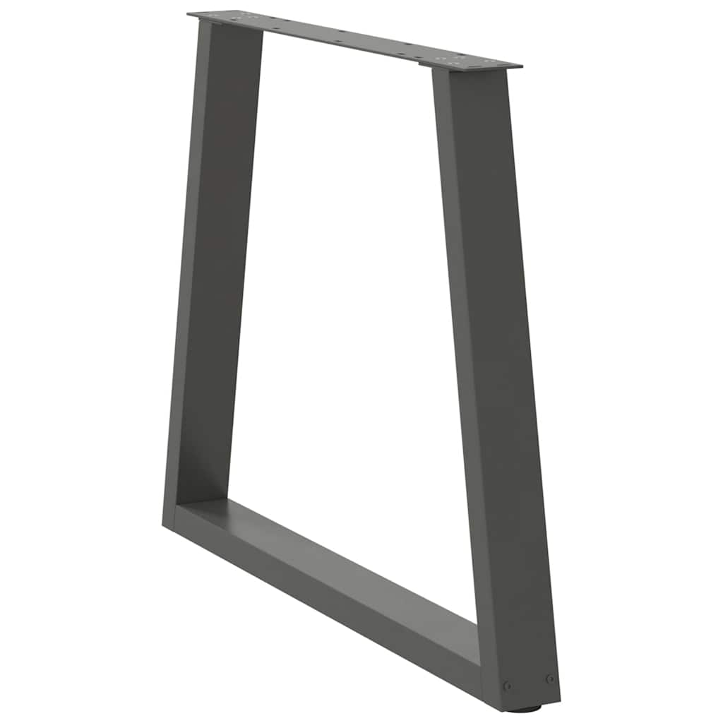 Valgomojo stalo kojos, V formos, 2 vnt., antracito spalvos, 80x(72 - 73,3) cm, plienas - Namų Idėja