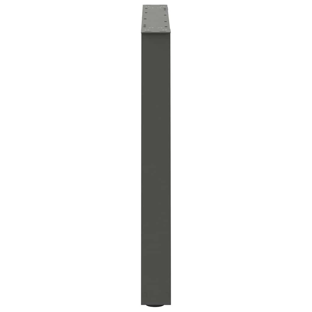 Valgomojo stalo kojos, V formos, 2 vnt., antracito spalvos, 80x(72 - 73,3) cm, plienas - Namų Idėja