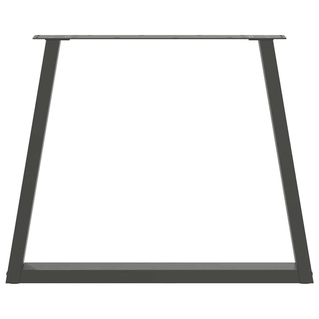 Valgomojo stalo kojos, V formos, 2 vnt., antracito spalvos, 80x(72 - 73,3) cm, plienas - Namų Idėja