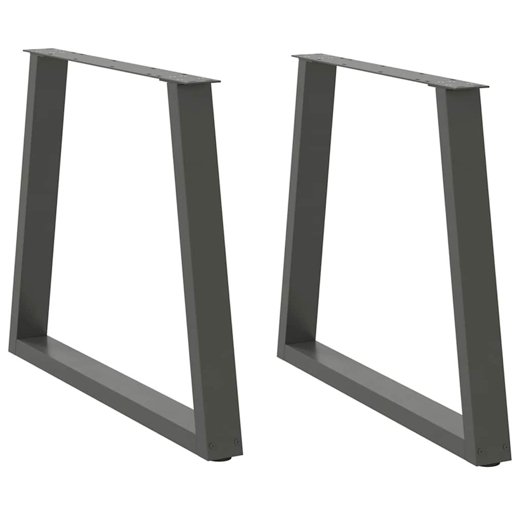 Valgomojo stalo kojos, V formos, 2 vnt., antracito spalvos, 80x(72 - 73,3) cm, plienas - Namų Idėja