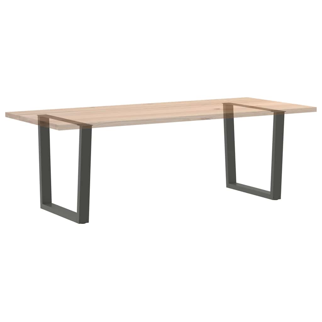 Valgomojo stalo kojos, V formos, 2 vnt., antracito spalvos, 80x(72 - 73,3) cm, plienas - Namų Idėja