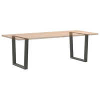 Valgomojo stalo kojos, V formos, 2 vnt., antracito spalvos, 80x(72 - 73,3) cm, plienas - Namų Idėja