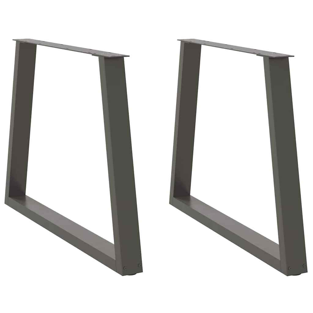 Valgomojo stalo kojos, V formos, 2 vnt., antracito spalvos, 90x(72 - 73,3) cm, plienas - Namų Idėja