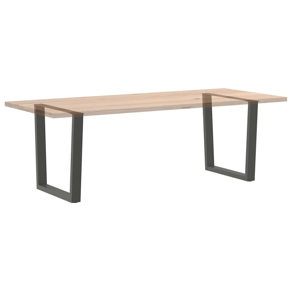 Valgomojo stalo kojos, V formos, 2 vnt., antracito spalvos, 90x(72 - 73,3) cm, plienas - Namų Idėja