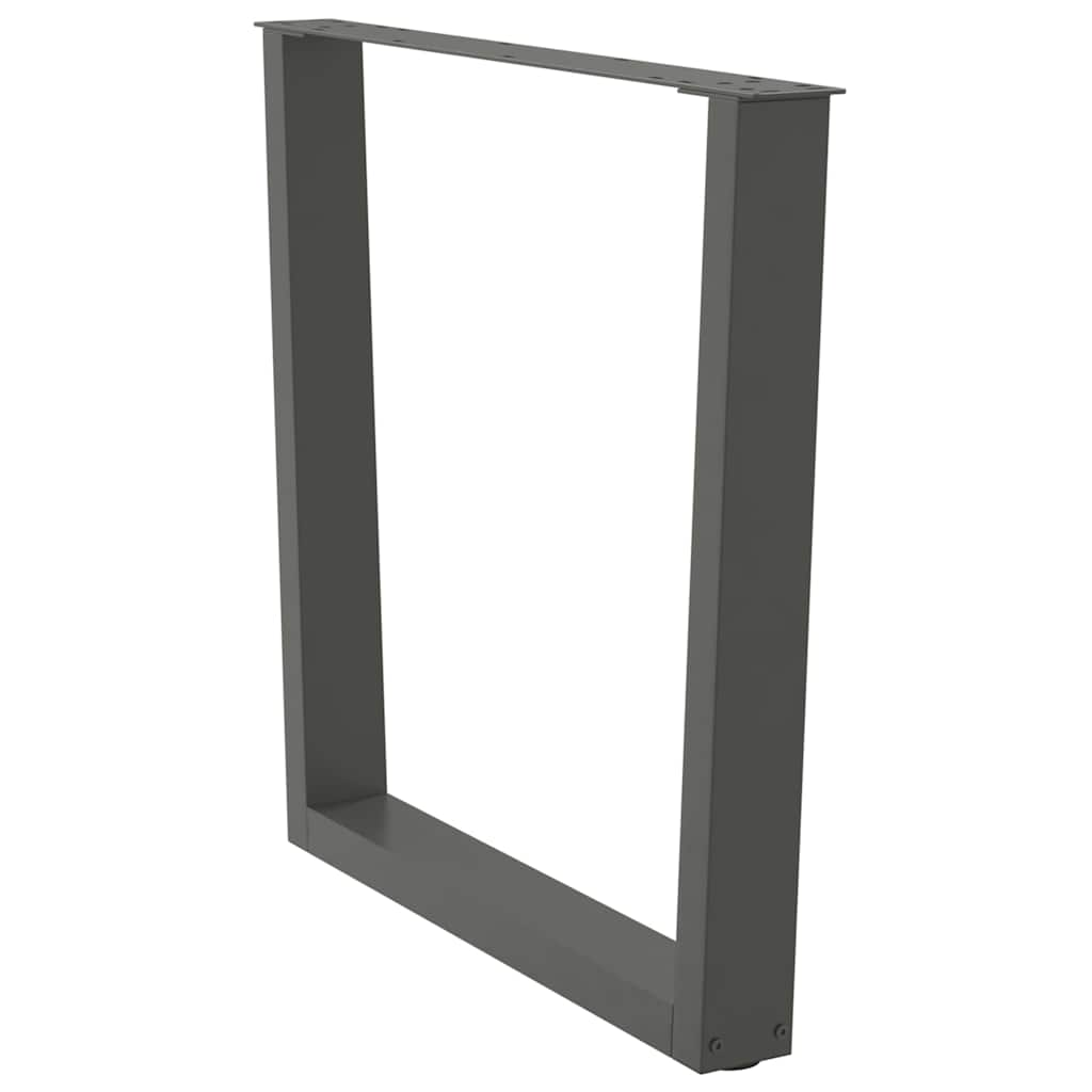 Valgomojo stalo kojos, V formos, 2 vnt., antracito spalvos, 90x(72 - 73,3) cm, plienas - Namų Idėja