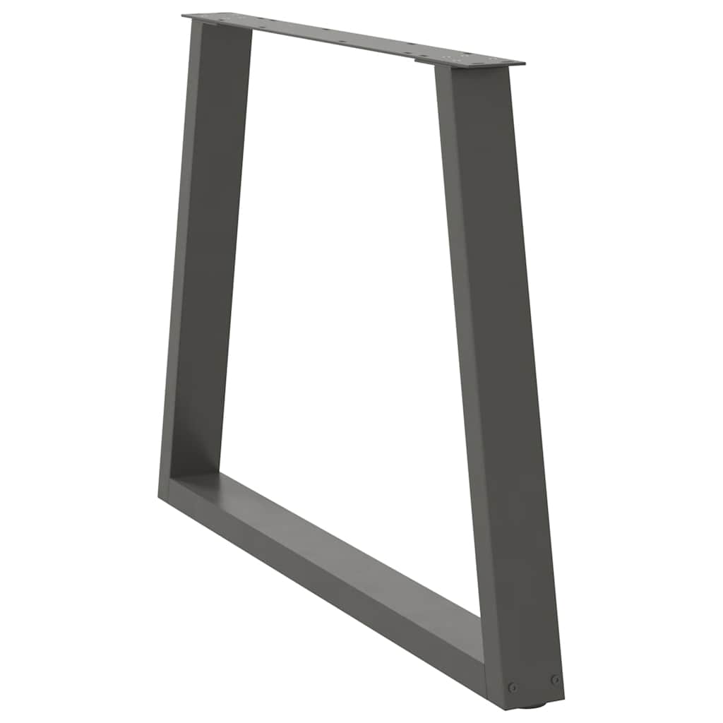 Valgomojo stalo kojos, V formos, 2 vnt., antracito spalvos, 90x(72 - 73,3) cm, plienas - Namų Idėja