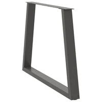 Valgomojo stalo kojos, V formos, 2 vnt., antracito spalvos, 90x(72 - 73,3) cm, plienas - Namų Idėja