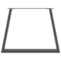 Valgomojo stalo kojos, V formos, 2 vnt., antracito spalvos, 90x(72 - 73,3) cm, plienas - Namų Idėja