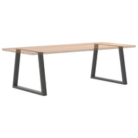 Valgomojo stalo kojos, V formos, 2 vnt., antracito spalvos, 90x(72 - 73,3) cm, plienas - Namų Idėja