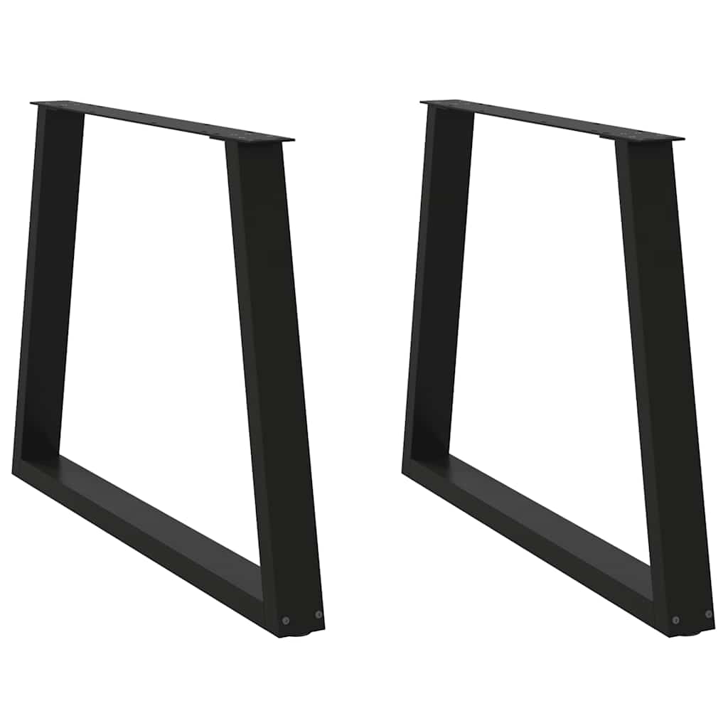 Valgomojo stalo kojos, V formos, 2 vnt., juodos, 100x(72 - 73,3) cm, plienas - Namų Idėja