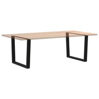 Valgomojo stalo kojos, V formos, 2 vnt., juodos, 100x(72 - 73,3) cm, plienas - Namų Idėja
