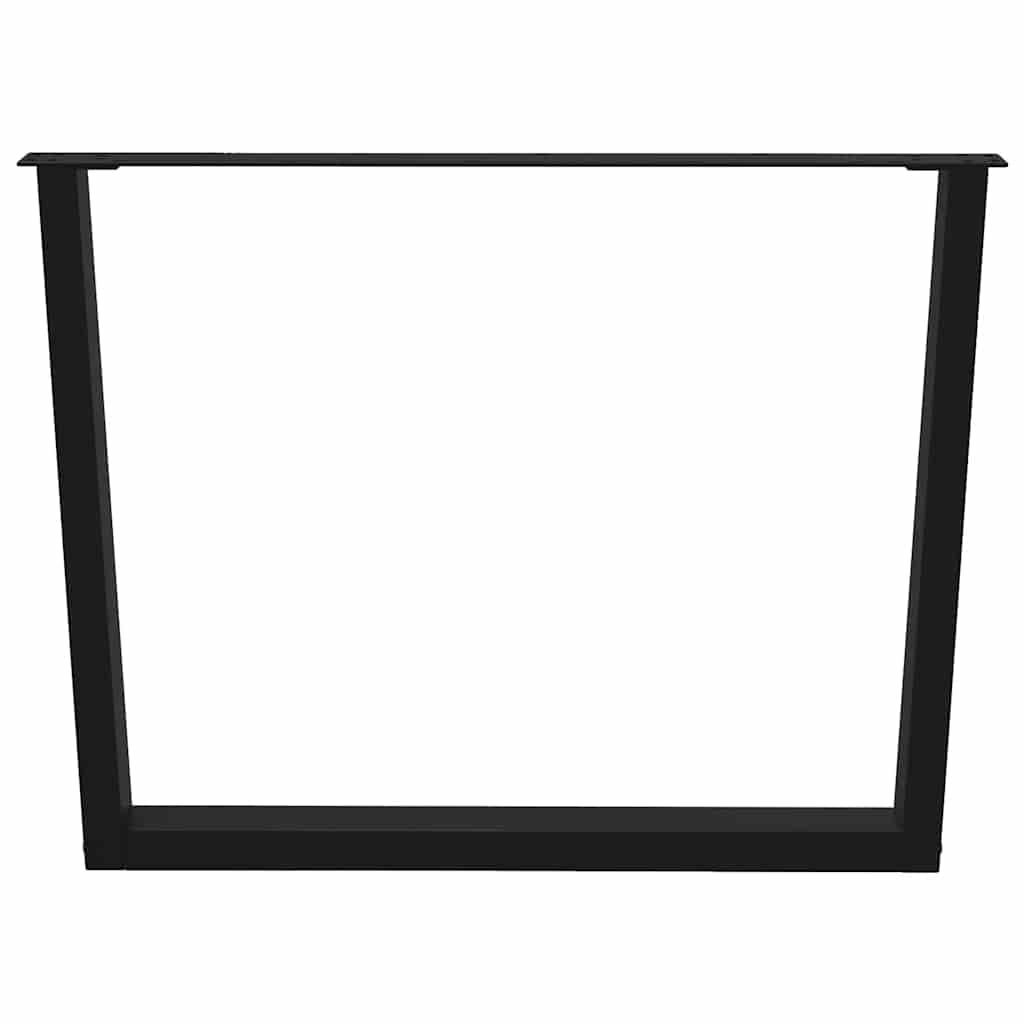 Valgomojo stalo kojos, V formos, 2 vnt., juodos, 100x(72 - 73,3) cm, plienas - Namų Idėja