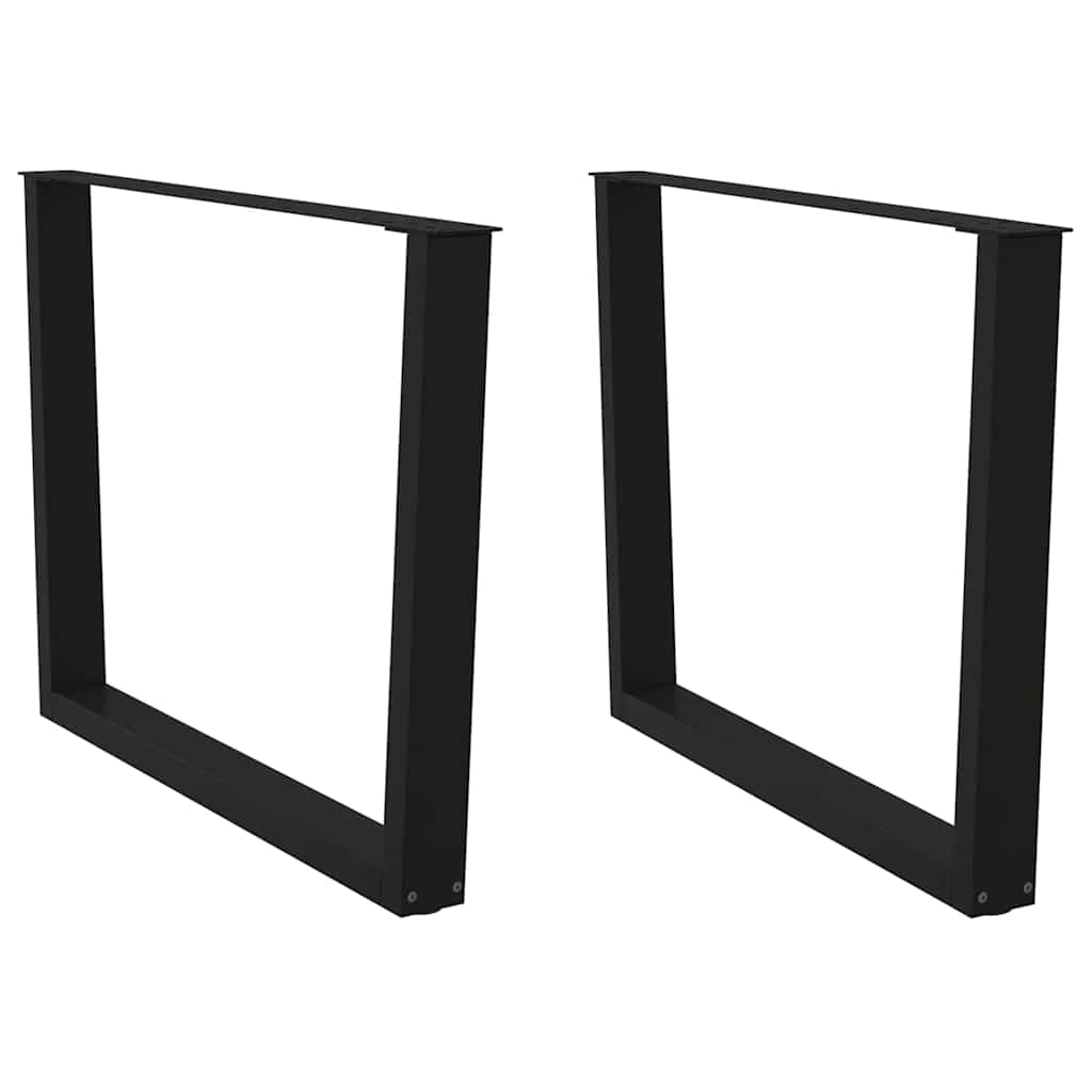 Valgomojo stalo kojos, V formos, 2 vnt., juodos, 100x(72 - 73,3) cm, plienas - Namų Idėja