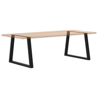Valgomojo stalo kojos, V formos, 2 vnt., juodos, 100x(72 - 73,3) cm, plienas - Namų Idėja