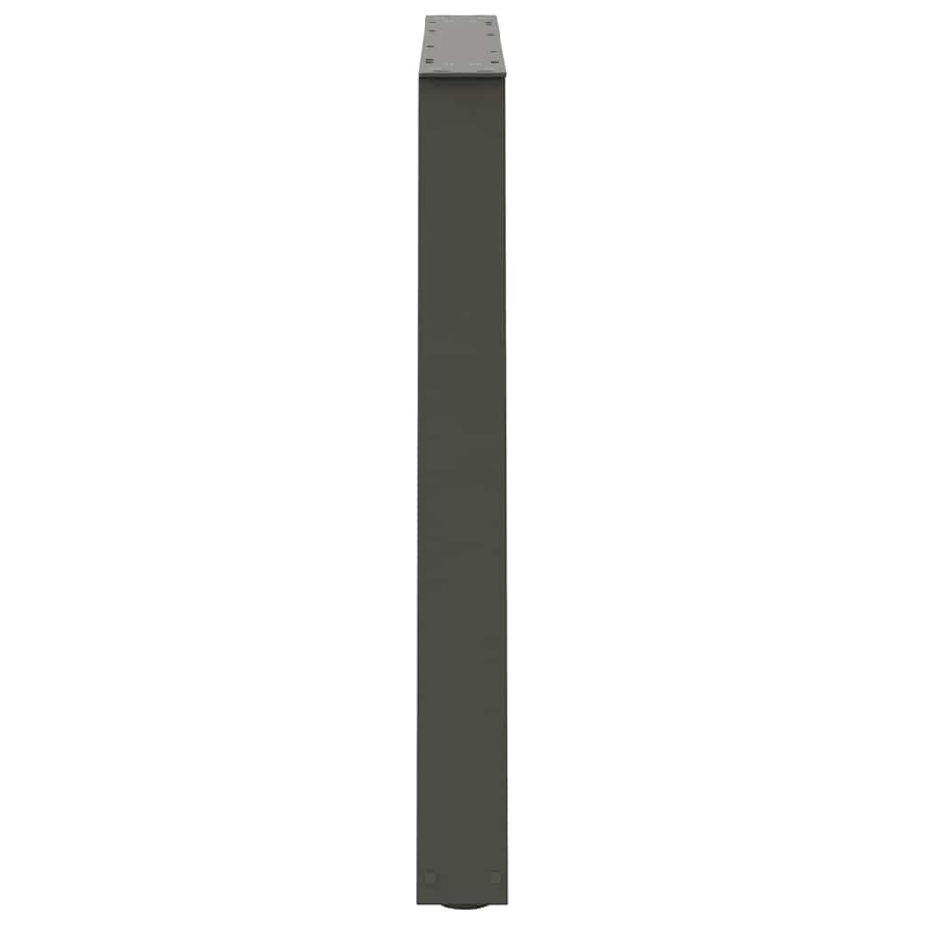 Valgomojo stalo kojos, V formos, 3 vnt., antracito spalvos, 100x(72 - 73,3) cm, plienas - Namų Idėja