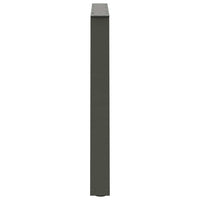 Valgomojo stalo kojos, V formos, 3 vnt., antracito spalvos, 100x(72 - 73,3) cm, plienas - Namų Idėja