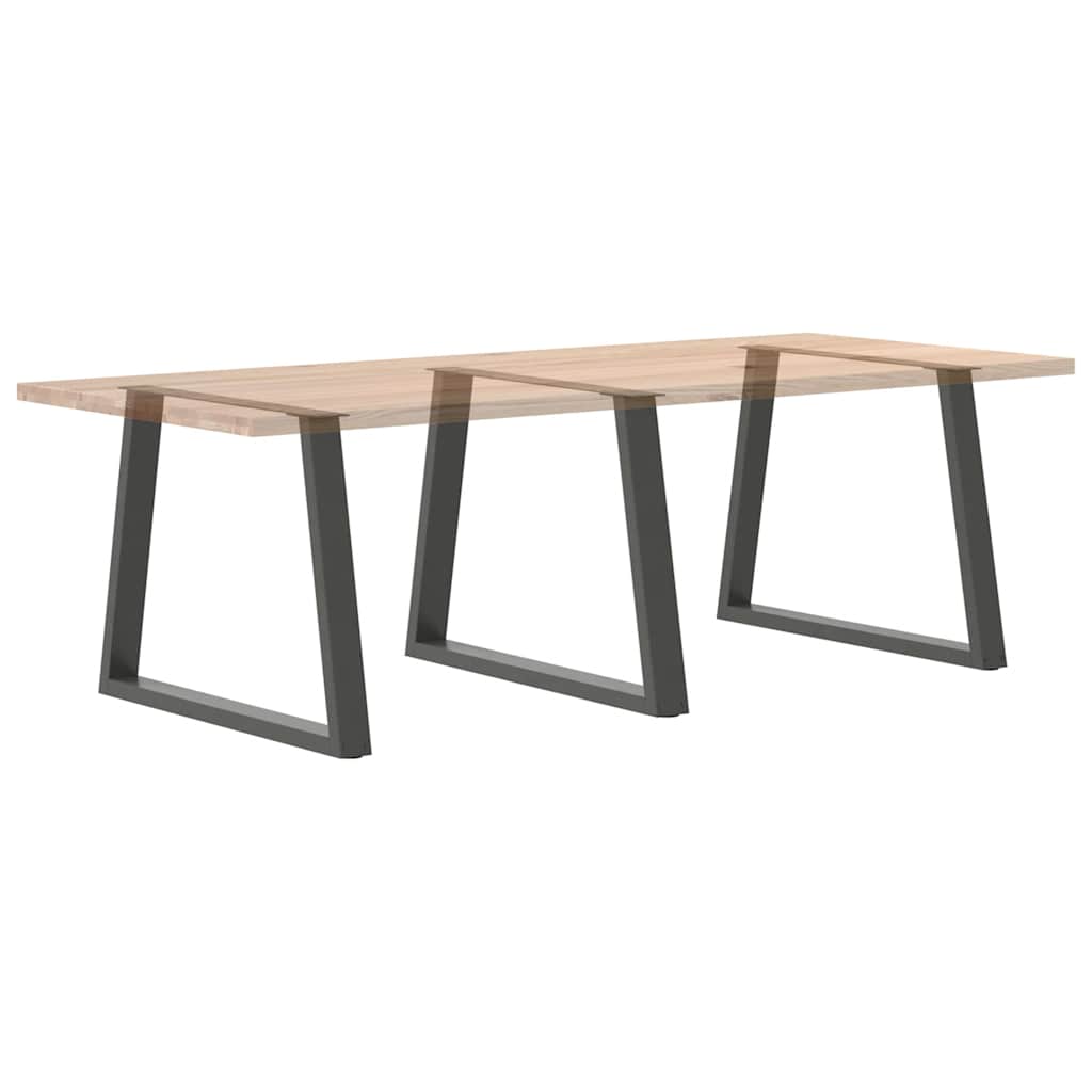 Valgomojo stalo kojos, V formos, 3 vnt., antracito spalvos, 100x(72 - 73,3) cm, plienas - Namų Idėja