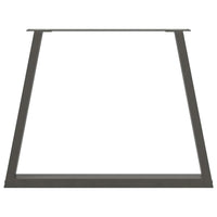Valgomojo stalo kojos, V formos, 3 vnt., antracito spalvos, 100x(72 - 73,3) cm, plienas - Namų Idėja