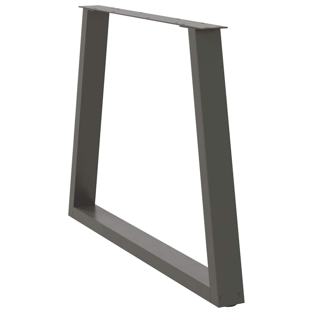 Valgomojo stalo kojos, V formos, 3 vnt., antracito spalvos, 100x(72 - 73,3) cm, plienas - Namų Idėja