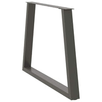 Valgomojo stalo kojos, V formos, 3 vnt., antracito spalvos, 100x(72 - 73,3) cm, plienas - Namų Idėja