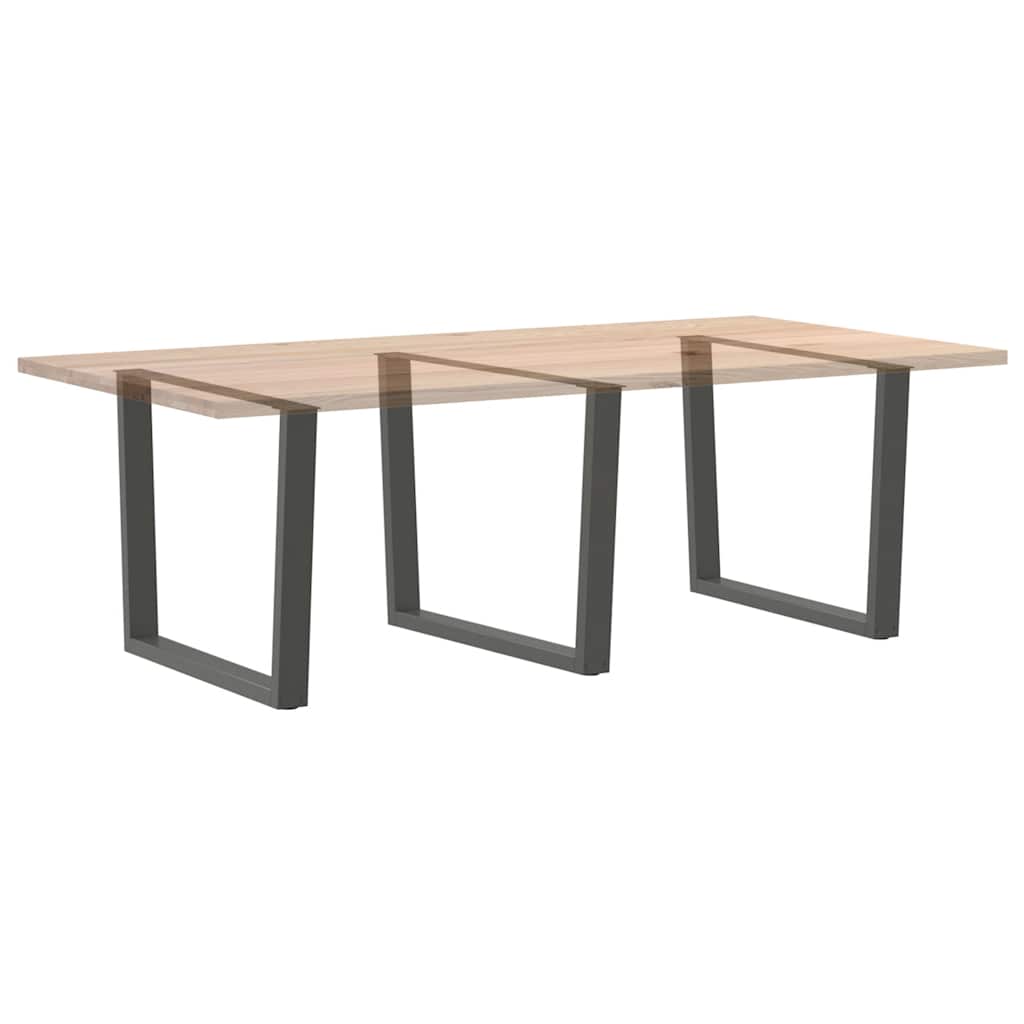 Valgomojo stalo kojos, V formos, 3 vnt., antracito spalvos, 100x(72 - 73,3) cm, plienas - Namų Idėja