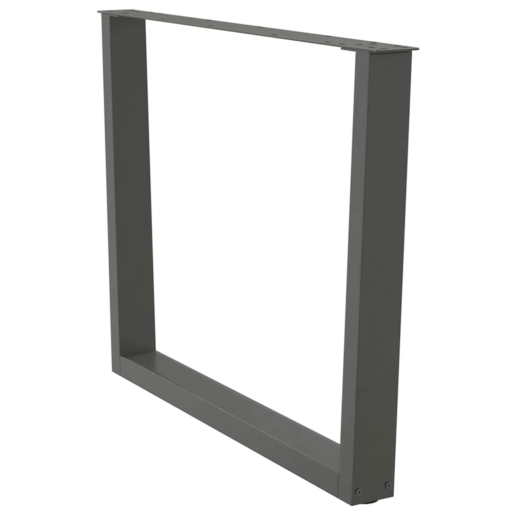 Valgomojo stalo kojos, V formos, 3 vnt., antracito spalvos, 100x(72 - 73,3) cm, plienas - Namų Idėja