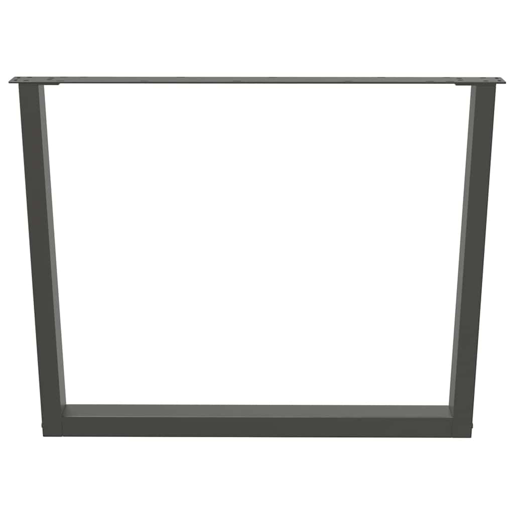 Valgomojo stalo kojos, V formos, 3 vnt., antracito spalvos, 100x(72 - 73,3) cm, plienas - Namų Idėja