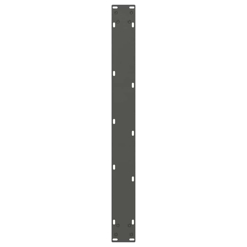 Valgomojo stalo kojos, V formos, 3 vnt., antracito spalvos, 100x(72 - 73,3) cm, plienas - Namų Idėja