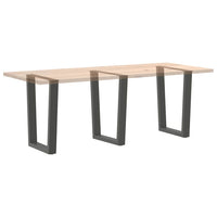 Valgomojo stalo kojos, V formos, 3 vnt., antracito spalvos, 70x(72 - 73,3) cm, plienas - Namų Idėja
