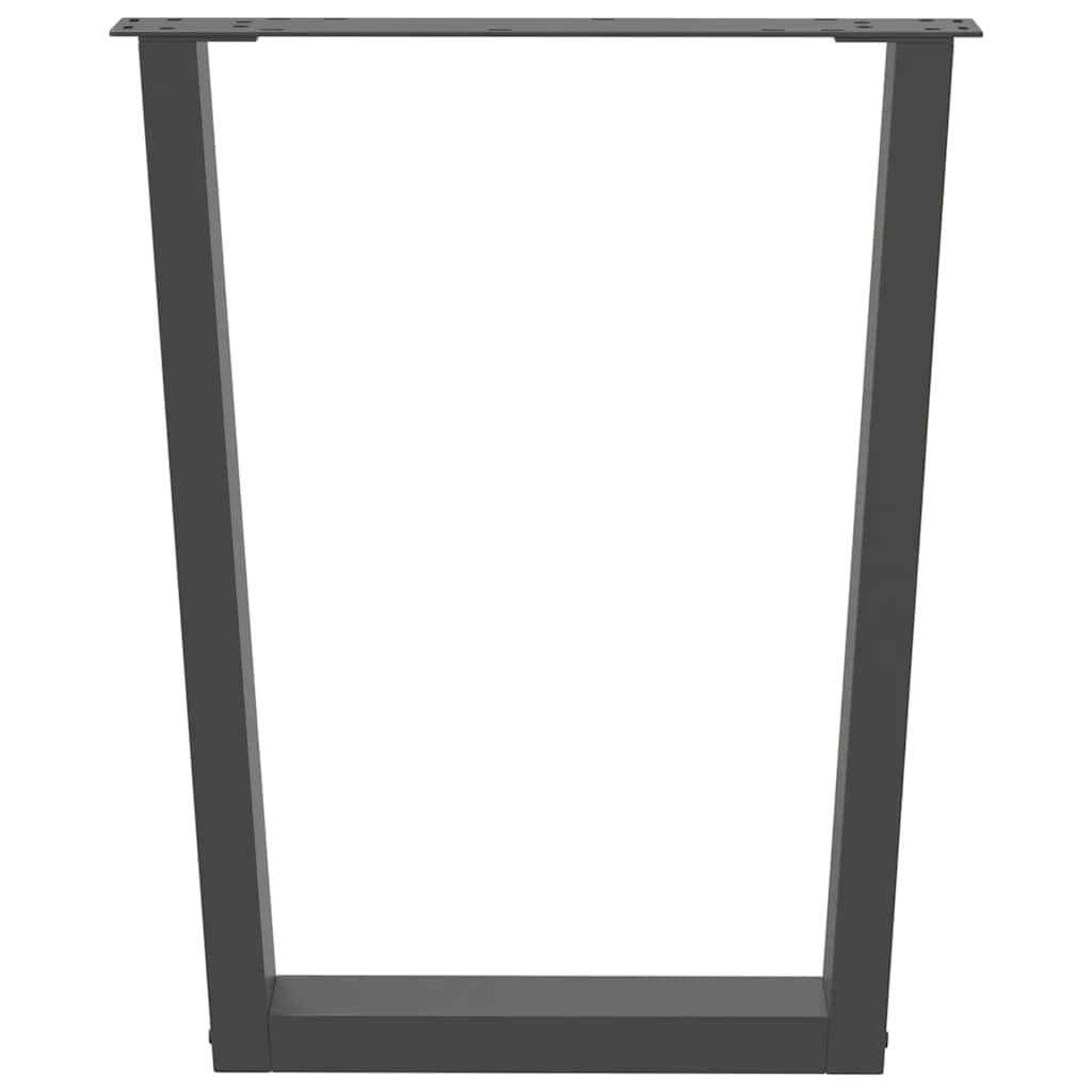 Valgomojo stalo kojos, V formos, 3 vnt., antracito spalvos, 70x(72 - 73,3) cm, plienas - Namų Idėja