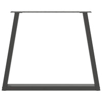 Valgomojo stalo kojos, V formos, 3 vnt., antracito spalvos, 70x(72 - 73,3) cm, plienas - Namų Idėja
