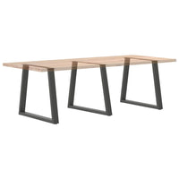 Valgomojo stalo kojos, V formos, 3 vnt., antracito spalvos, 70x(72 - 73,3) cm, plienas - Namų Idėja
