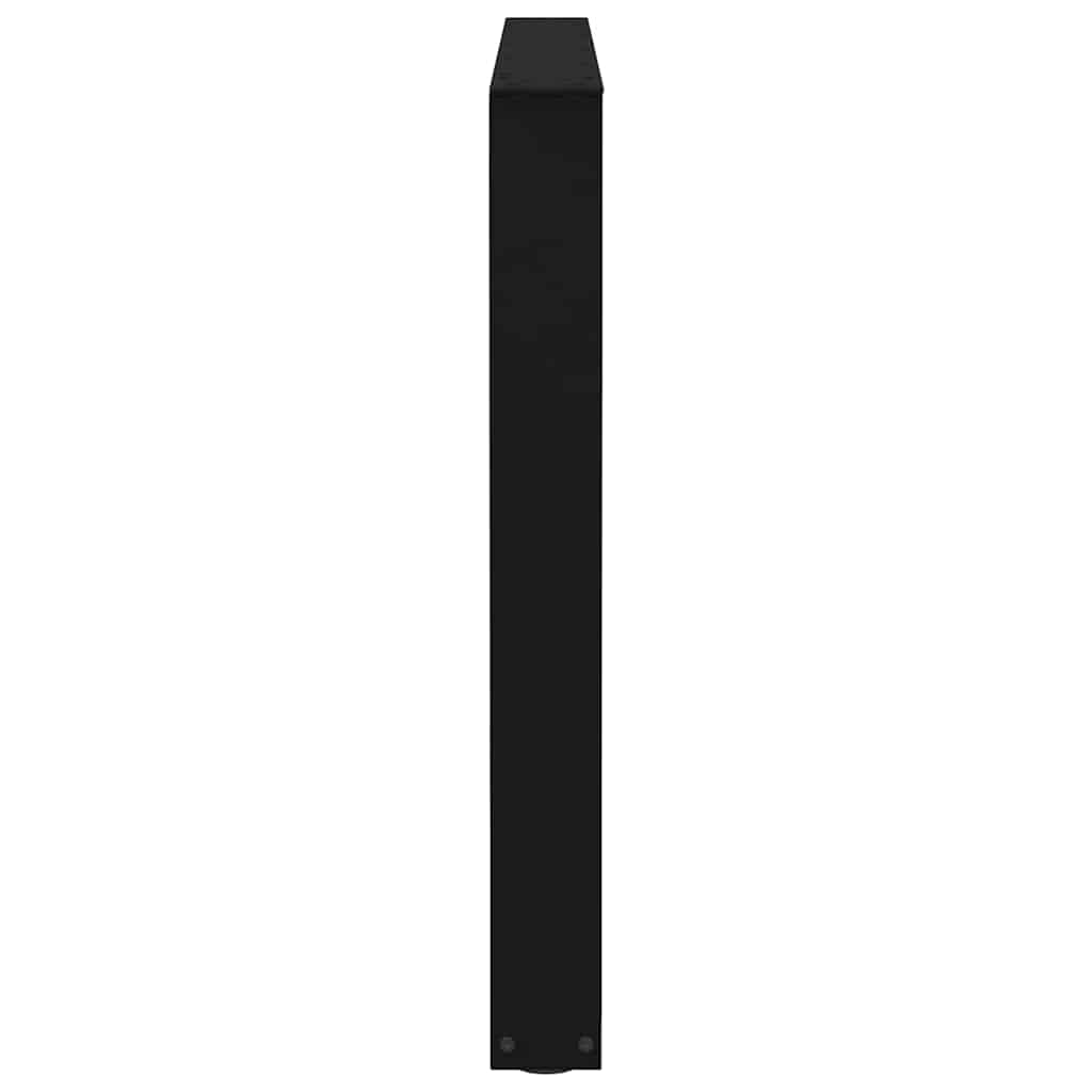 Valgomojo stalo kojos, V formos, 3 vnt., juodos, 100x(72 - 73,3) cm, plienas - Namų Idėja