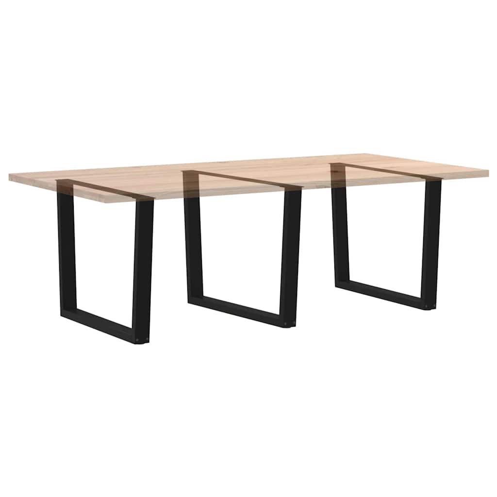 Valgomojo stalo kojos, V formos, 3 vnt., juodos, 100x(72 - 73,3) cm, plienas - Namų Idėja