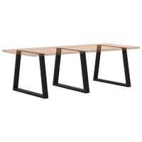 Valgomojo stalo kojos, V formos, 3 vnt., juodos, 100x(72 - 73,3) cm, plienas - Namų Idėja
