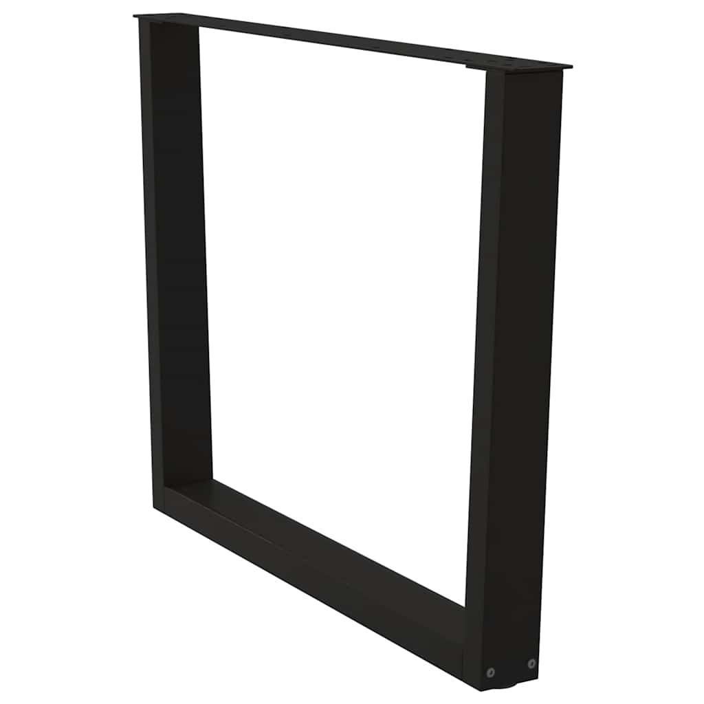 Valgomojo stalo kojos, V formos, 3 vnt., juodos, 100x(72 - 73,3) cm, plienas - Namų Idėja