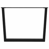 Valgomojo stalo kojos, V formos, 3 vnt., juodos, 100x(72 - 73,3) cm, plienas - Namų Idėja