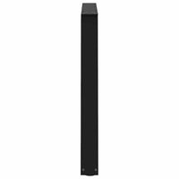 Valgomojo stalo kojos, V formos, 3 vnt., juodos, 100x(72 - 73,3) cm, plienas - Namų Idėja