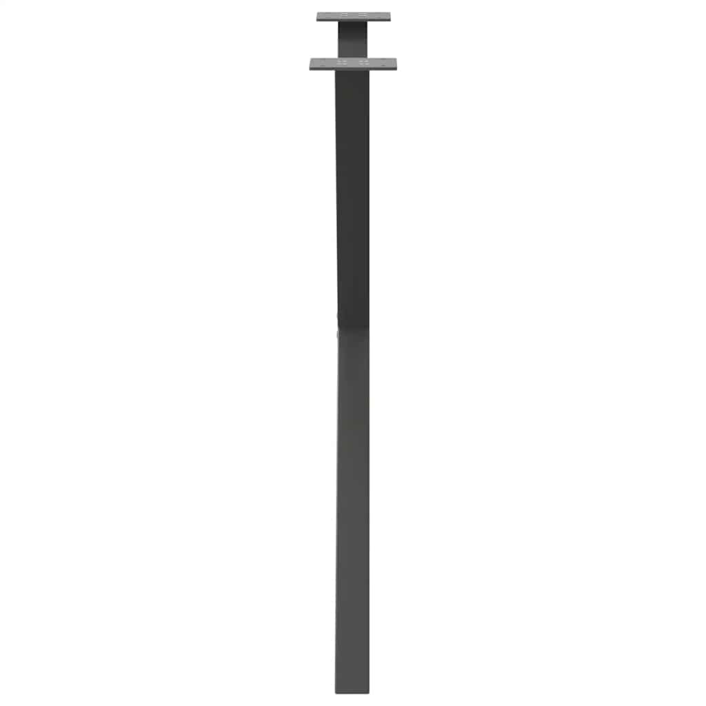 Valgomojo stalo kojos, X formos, 2 vnt., antracito spalvos, 70x(72 - 73) cm, plienas - Namų Idėja