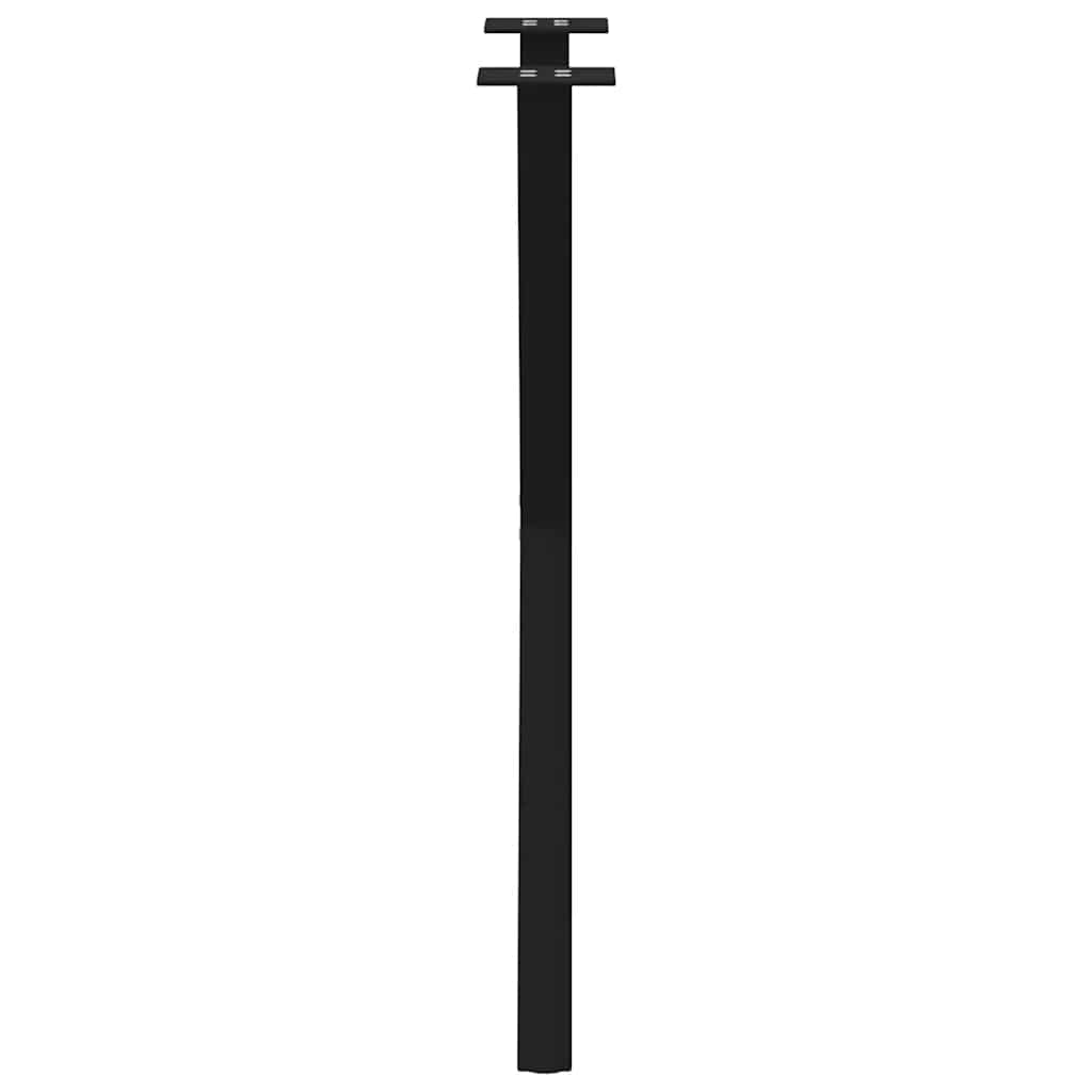 Valgomojo stalo kojos, X formos, 2 vnt., juodos, 57x(72 - 73) cm, plienas - Namų Idėja