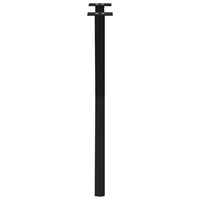 Valgomojo stalo kojos, X formos, 2 vnt., juodos, 57x(72 - 73) cm, plienas - Namų Idėja