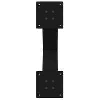 Valgomojo stalo kojos, X formos, 2 vnt., juodos, 60x(72 - 73) cm, plienas - Namų Idėja