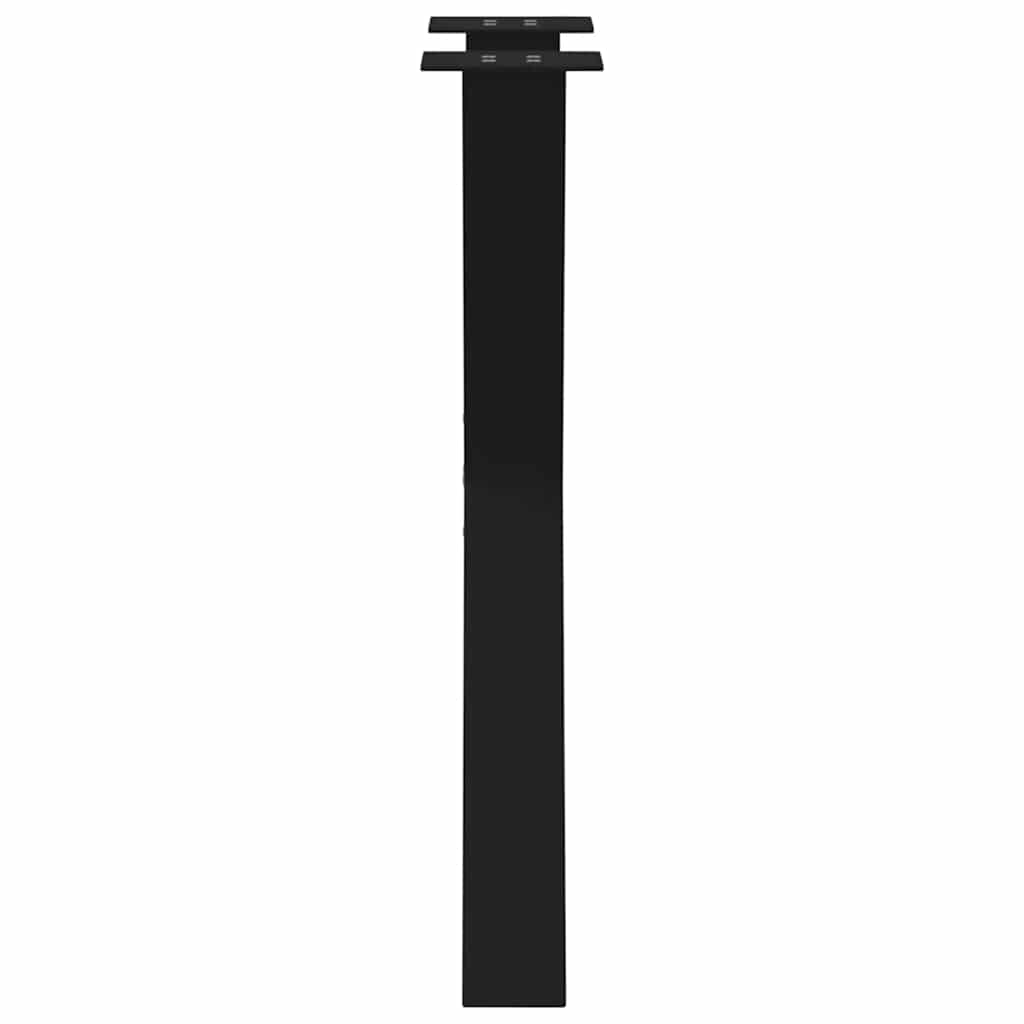 Valgomojo stalo kojos, X formos, 2 vnt., juodos, 60x(72 - 73) cm, plienas - Namų Idėja