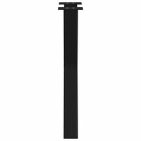 Valgomojo stalo kojos, X formos, 2 vnt., juodos, 60x(72 - 73) cm, plienas - Namų Idėja